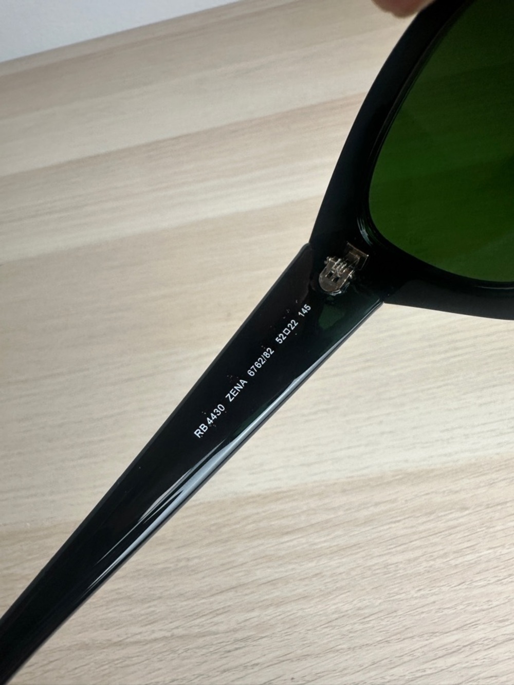 Ray-Ban RB4430 Zena Black/Green Sunglasses - Picture 3 of 6